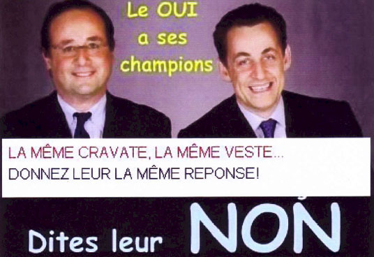 Image subvertie par la campagne Web du Non de 2005