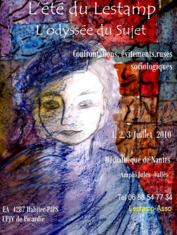 Et� du Lestamp Juin 2010 Leodyss�e du sujet dans les sciences sociales