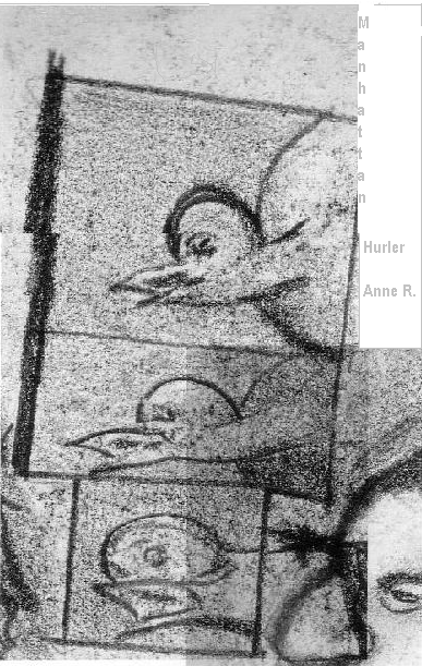 Anne R�ault Plasticienne Paris Dessin original 2008